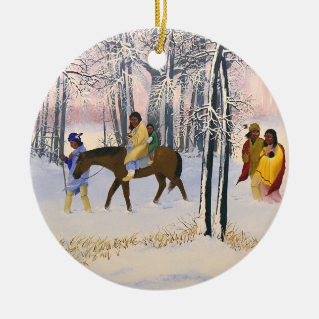 Trail of Tears Fine Art Ornament (Front)