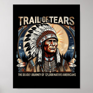 Trail Of Tears Memorial Native American Poster