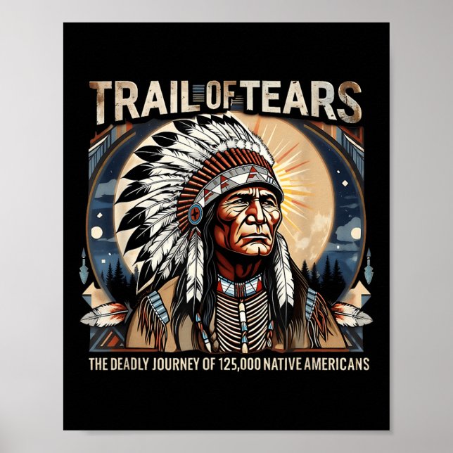 Trail Of Tears Memorial Native American  Poster (Front)