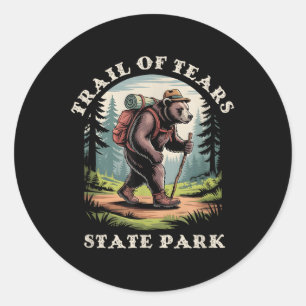 Trail Of Tears State Park, Missouri Mountains Hiki Classic Round Sticker