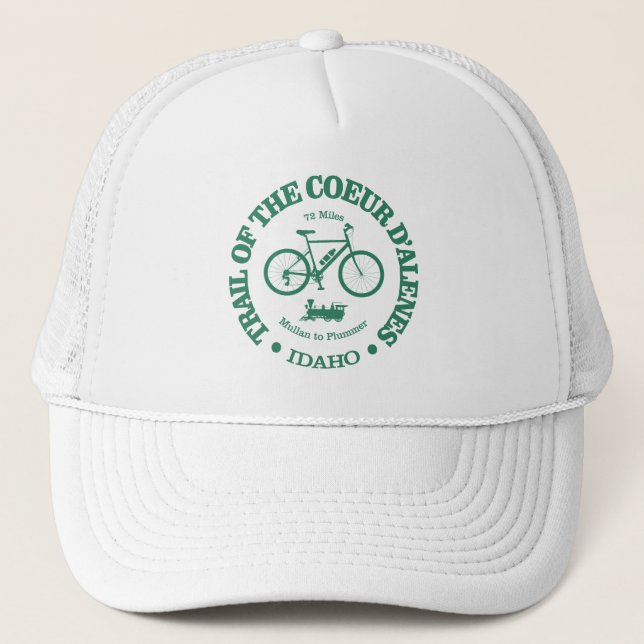 Trail of the Coeur d'Alene (cycling) Trucker Hat (Front)