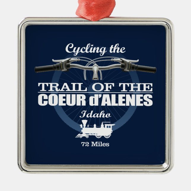 Trail of the Coeur d'Alene (H2) Metal Ornament (Front)