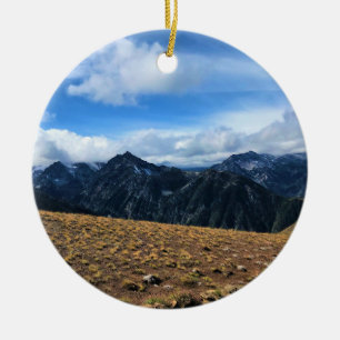 Trail on Mount Howard, OR Ceramic Ornament