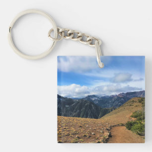 Trail on Mount Howard, OR Key Ring