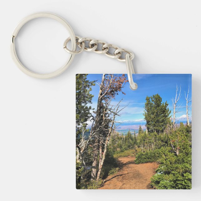 Trail on Mount Howard, OR Key Ring (Front)
