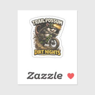 Trail Possum Dirt Nights Mountain Bike Sticker