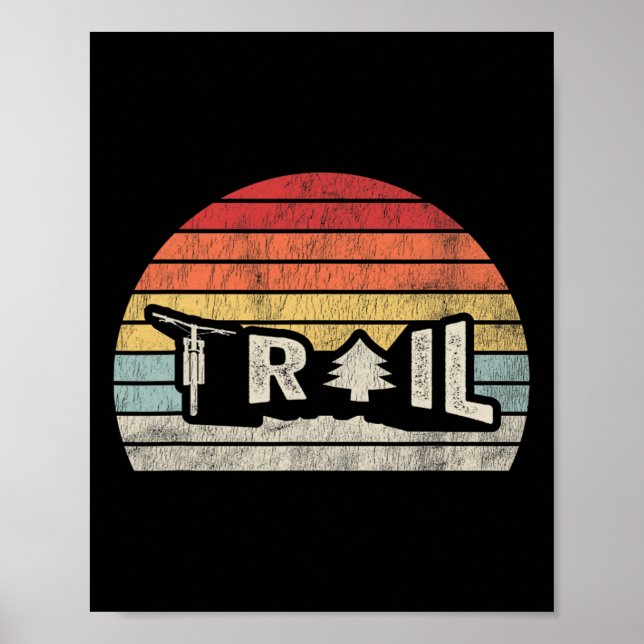 Trail Retro Vintage Sunset Style  Poster (Front)
