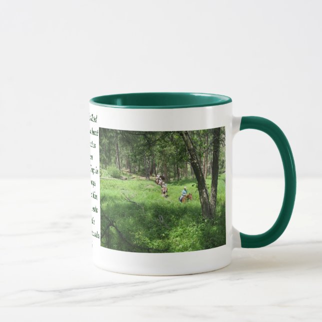Trail riders at beautiful French Creek, SD Mug (Right)