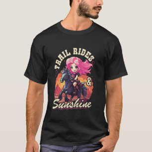 Trail Rides and Sunshine, Country Rodeo Girl Toddl T-Shirt
