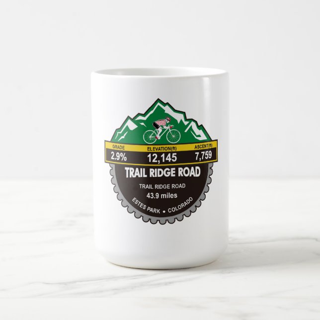 TRAIL RIDGE ROAD- ESTES PARK, CO -"MOUNTAIN" COFFEE MUG (Center)
