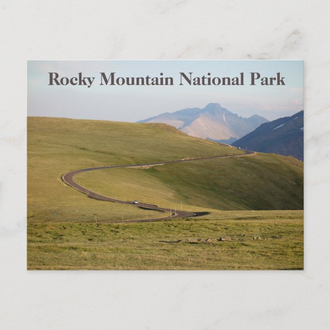 Trail Ridge Rocky Mountain National Park Postcard (Front)