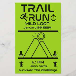 Trail Run Competition Award
