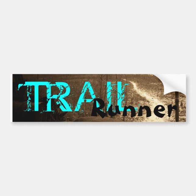 TRAIL, Runner Bumper Sticker (Front)