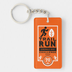 Trail Runner Race Competition Key Ring