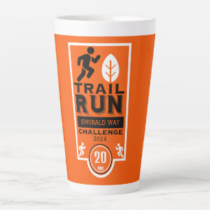 Trail Runner Race Competition Latte Mug