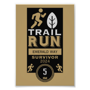 Trail Runner Race Competition Photo Print