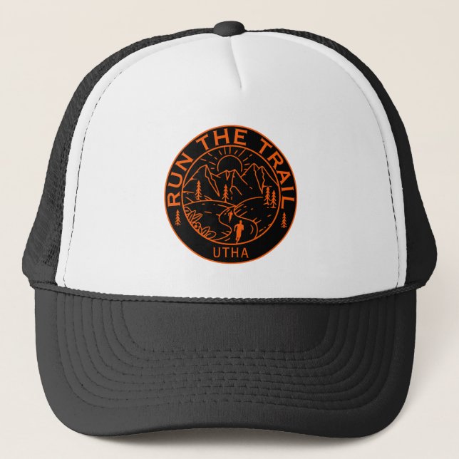 Trail Running America Trucker Hat (Front)