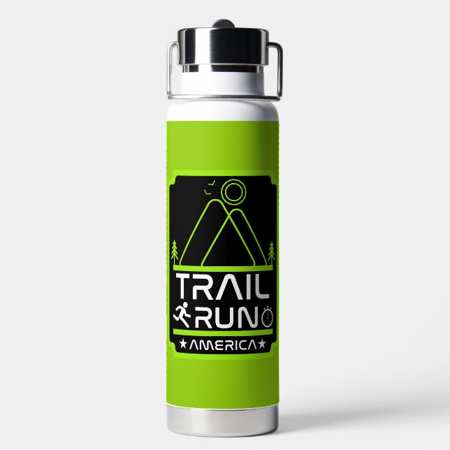 Trail Running America Water Bottle (Back)