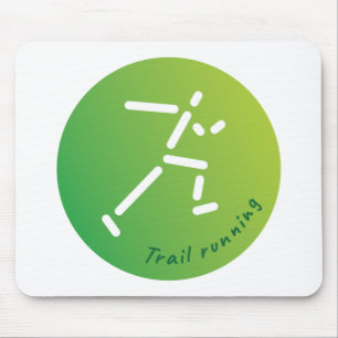 Trail Running, Cross-Country running Mouse Pad