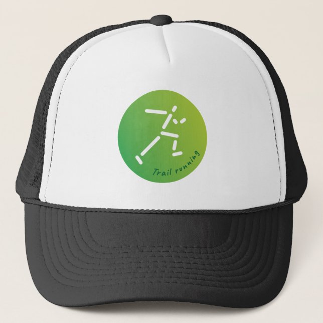 Trail Running, Cross-Country running Trucker Hat (Front)