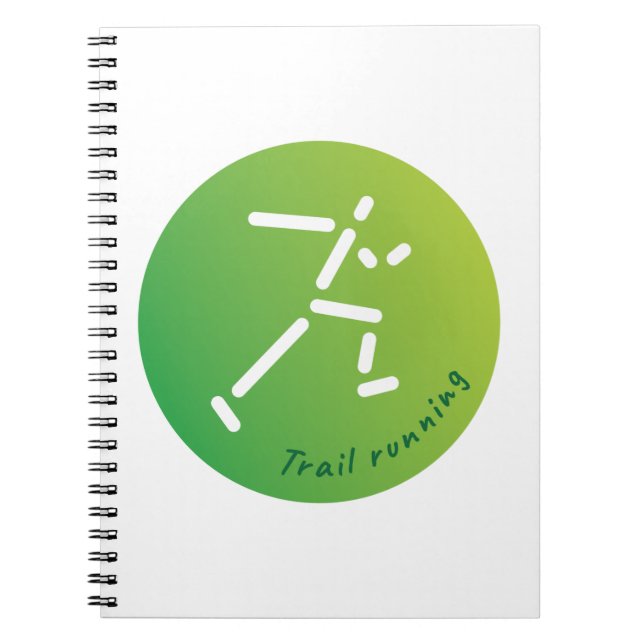 Trail Running design Notebook (Front)
