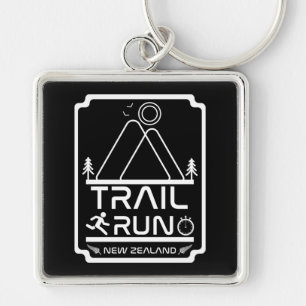 Trail Running New Zealand Key Ring
