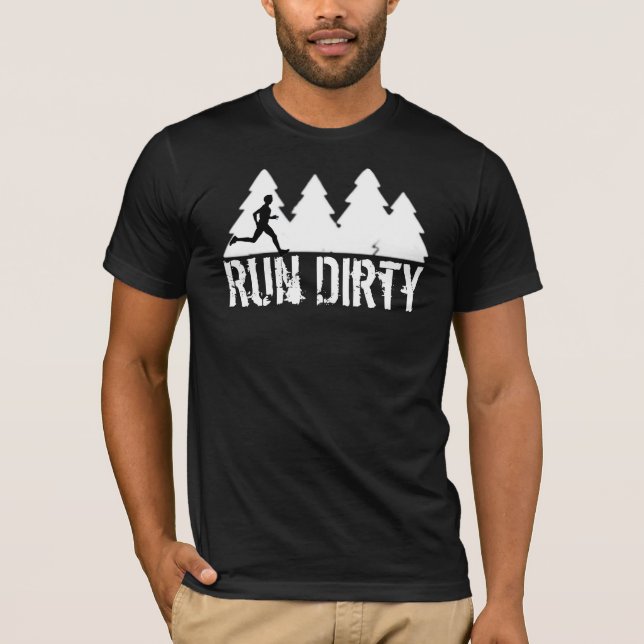 Trail Running shirt - Run Dirty (Front)