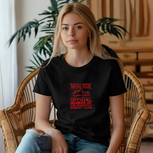 Trail Therapy Minimalist Mountain Hiking club name T-Shirt