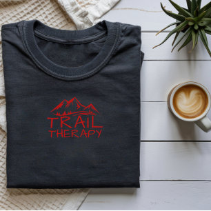 Trail Therapy Minimalist Mountain Hiking T-Shirt