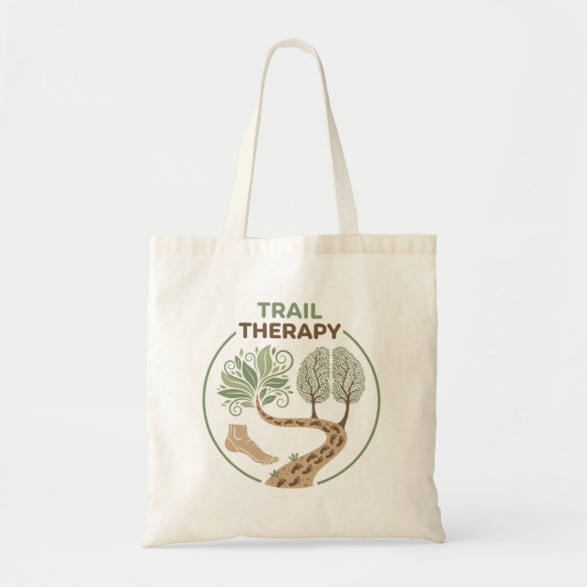 Trail Therapy Tote Bag (Front)