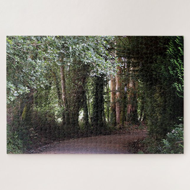 Trail through the forest, El Camino, Spain Jigsaw Puzzle (Horizontal)