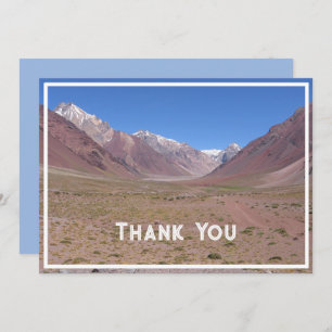 Trail to Aconcagua Mountain, Argentina Thank You Card