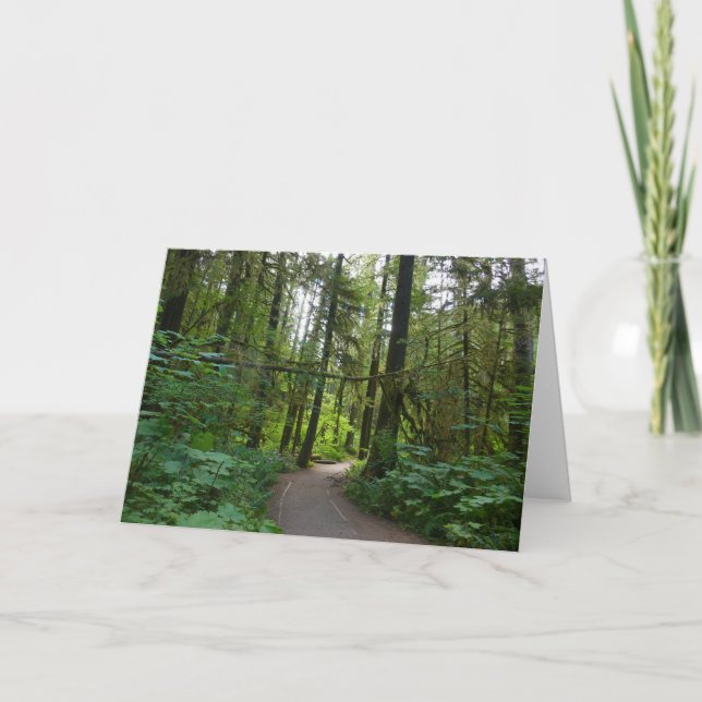 Trail to Marymere Falls I Card (Front)