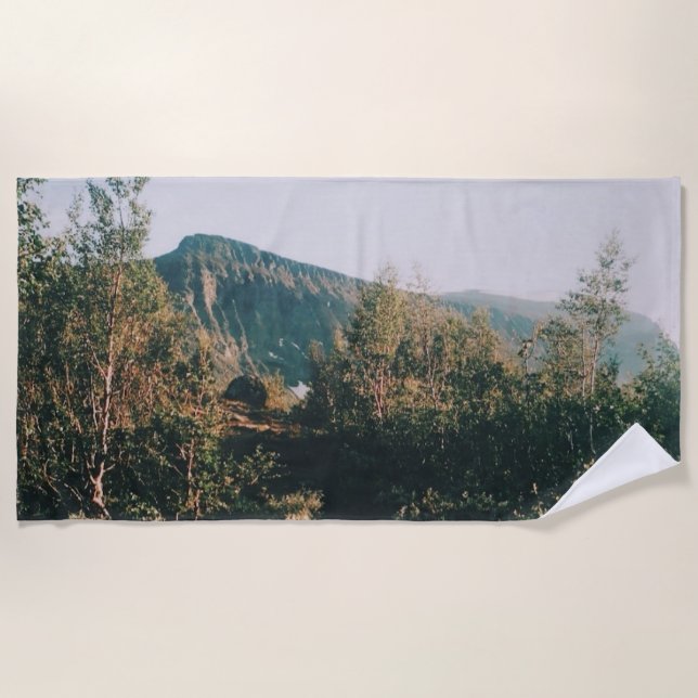 Trail to Mount Kebnekaise - Kiruna - Sweden  Beach Towel (Front)