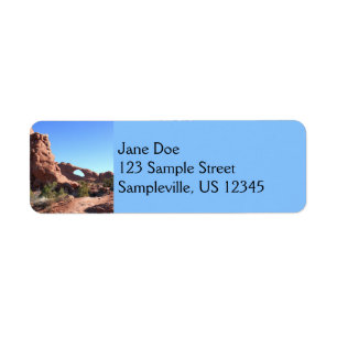 Trail to Skyline Arch Return Address Label