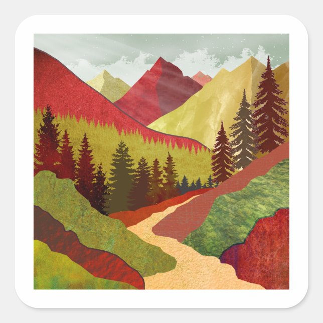 Trail To The Sky Square Sticker (Front)