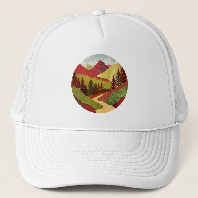Trail To The Sky Trucker Hat (Front)
