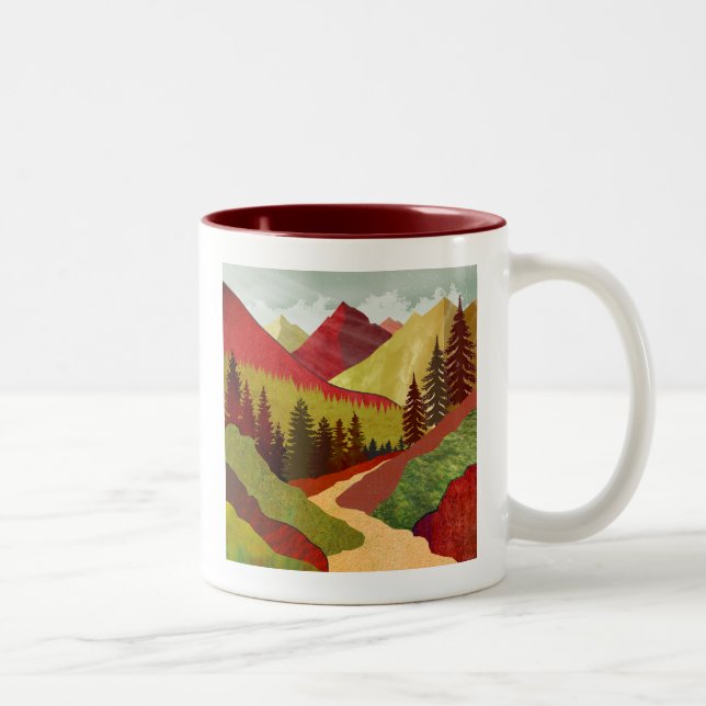 Trail To The Sky Two-Tone Coffee Mug (Right)