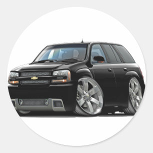 Trailblazer Black Truck Classic Round Sticker