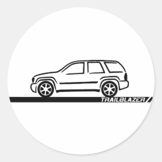 Trailblazer Black Truck Classic Round Sticker