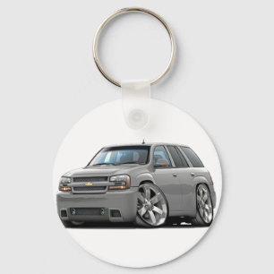 Trailblazer Silver Truck Key Ring