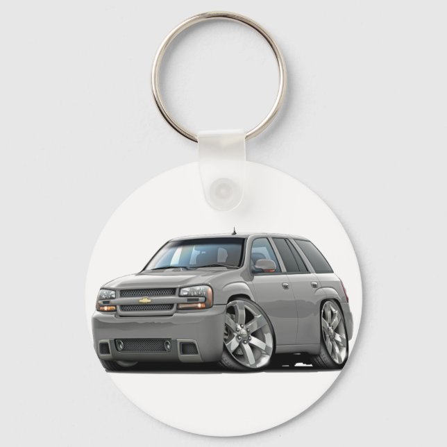 Trailblazer Silver Truck Key Ring (Front)