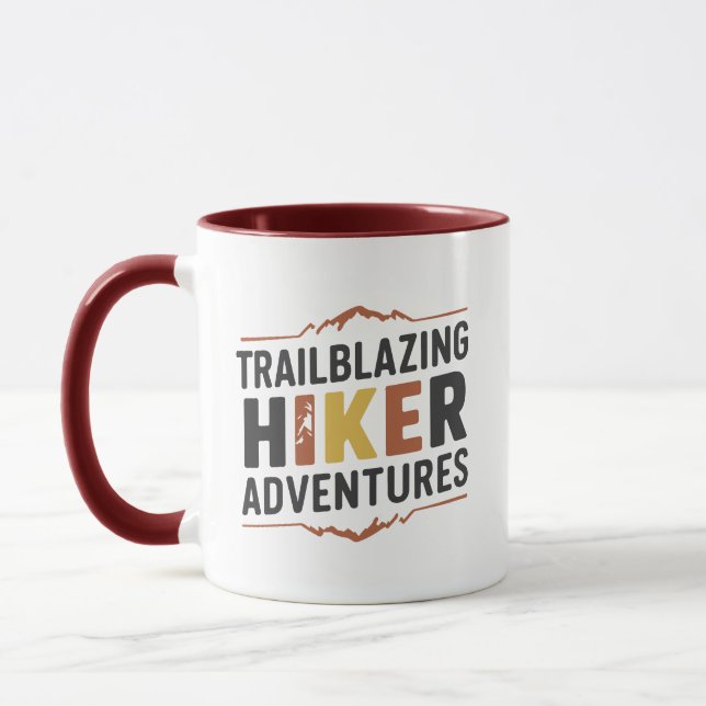 Trailblazing Hiker Adventures  Mug (Left)
