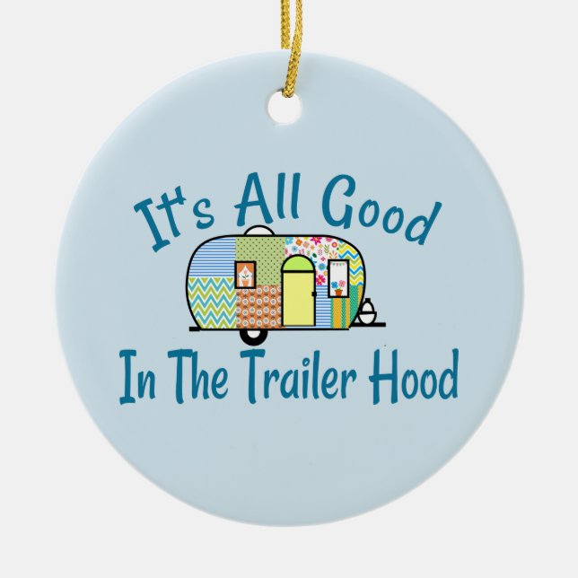 Trailer Hood Camper Ornaments (Front)
