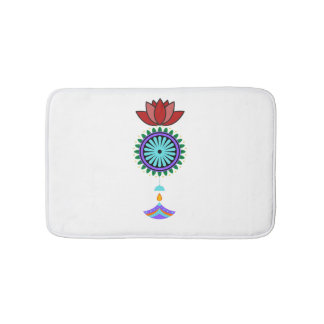 Trailer spiritual with lotus blossom bath mat