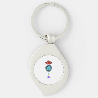 Trailer spiritual with lotus blossom key ring