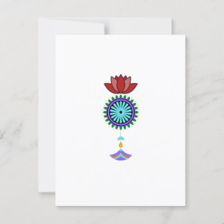 Trailer spiritual with lotus blossom postcard