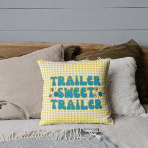 Trailer Sweet Trailer Yellow Harlequin Cushion