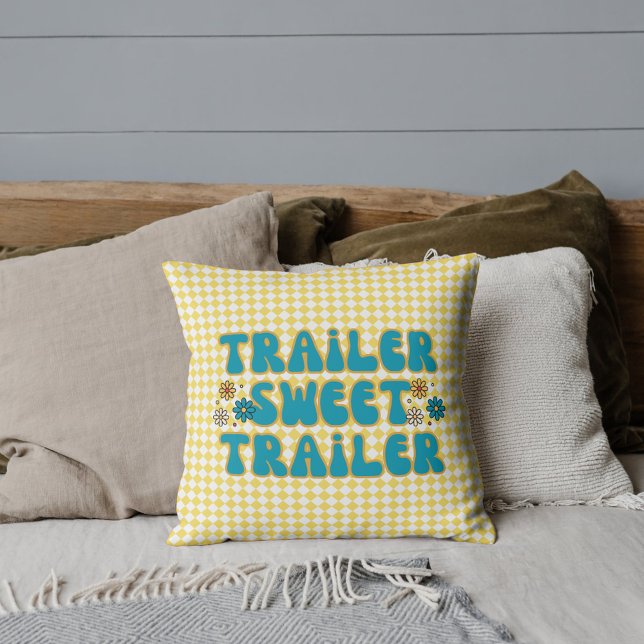 Trailer Sweet Trailer Yellow Harlequin Cushion (Creator Uploaded)