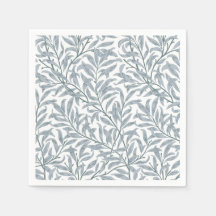 Trailing leafy William Morris cocktail napkins
